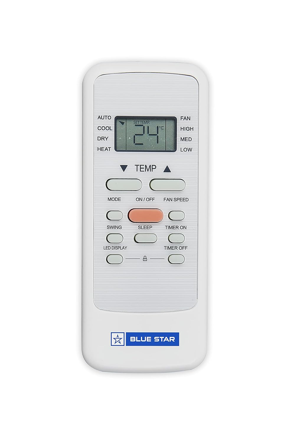 Blue Star 1.1 Ton Fixed Speed Portable AC (Copper, Anti Bacterial Silver Coating, Self Diagnosis, Comfort Sleep, Auto Mode, Remote Control Operations, Gold Fins, PC12DB, White)