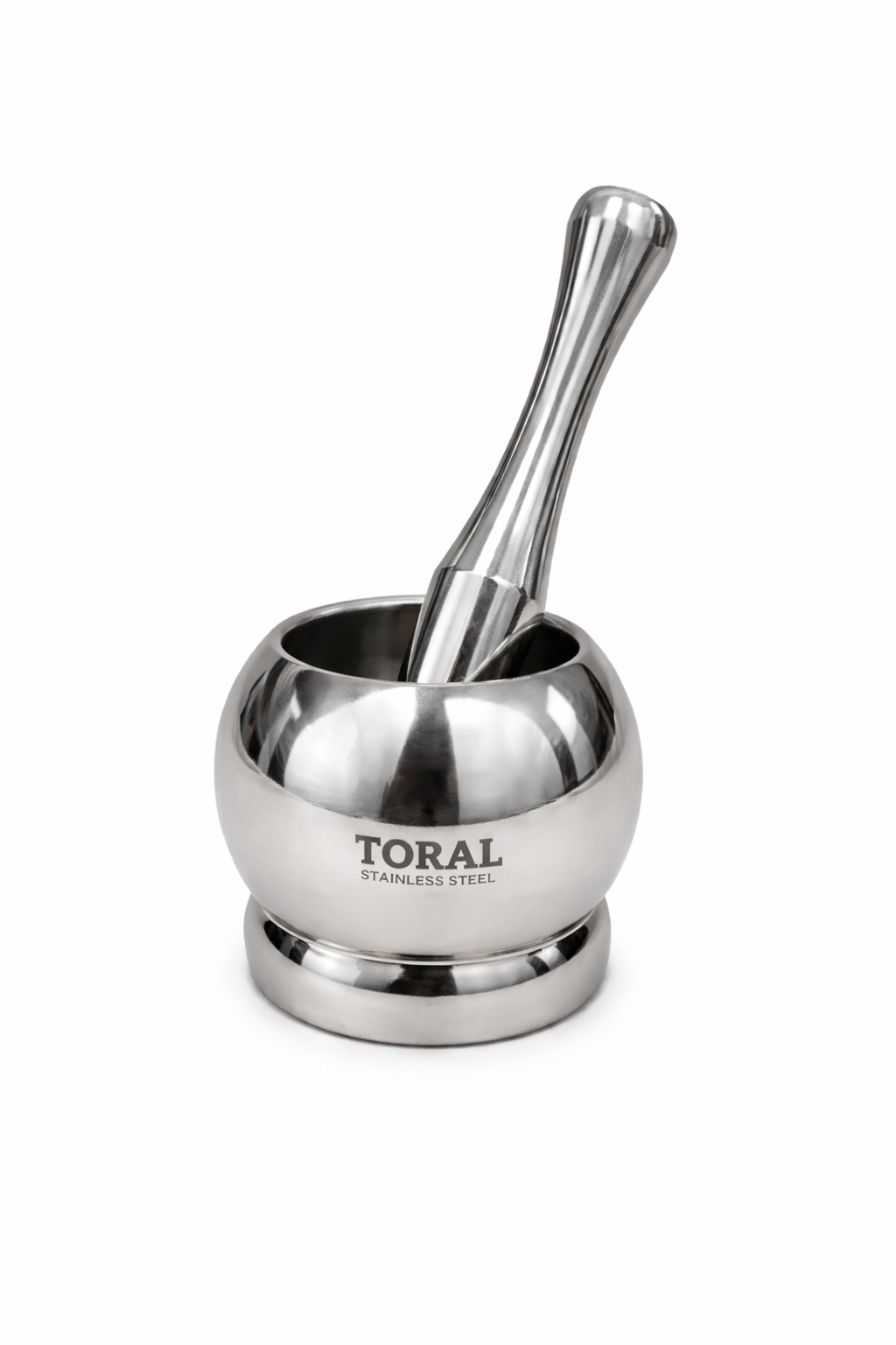 Toral Matka Shape Stainless Steel Khalbatta | Silver | 1 Pc- 1 No.