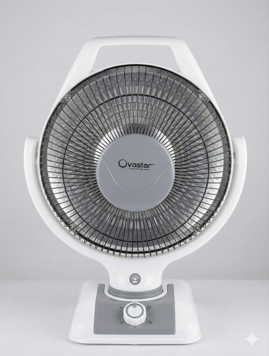 Ovastar 16-Inch Table Sun Heater – 800W Electric Room Heater with 1 Year Warranty