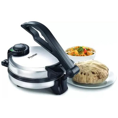 Prestige PRM 5.0 Electric Roti Maker with Adjustable Temperature Control, Granite Non-Stick Coating, Stainless Steel Body, 900 Watts, 25 cm