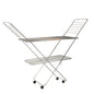 Vasnam Stainless Steel Floor Cloth Dryer Stand Butterfly Design | 25 Rods 3-Tier Foldable Laundry Drying Rack with Wheels | Heavy Duty Rustproof Clothes Stand for Home