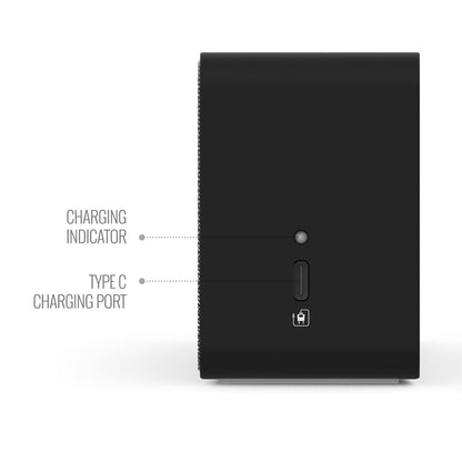 Carvaan Saregama Mini+ (Plus) Portable Music Player with 1000 Preloaded Songs, 10 Watt Speaker, Handsfree Calling, Bluetooth/Fm/Am/Aux (Moonlight Black)