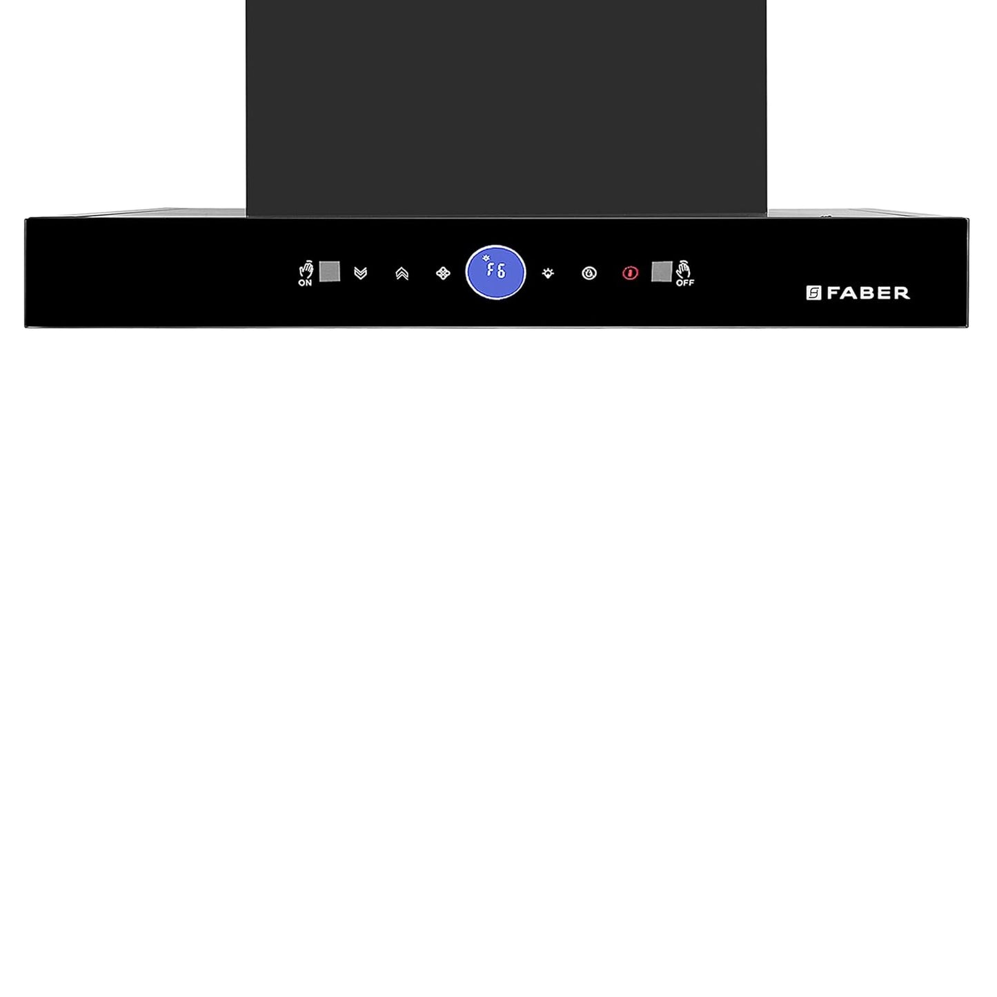 Faber 90 cm 1500 m³/hr Autoclean Kitchen Chimney (HOOD DAZZLE BLDC FL HC BK 90, Filterless technology, Touch & Gesture with Remote control, Black) (Copy)