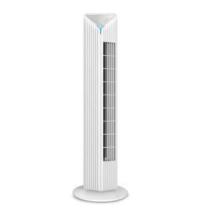 GM Fortune Bladeless Tower Fan with Air Purifier | Super Silent Operation | 90° Horizontal Oscillation | 3 Speed Modes | Up to 8 Hours Timer | Remote for Easy Access | Stylish, Compact Design - White