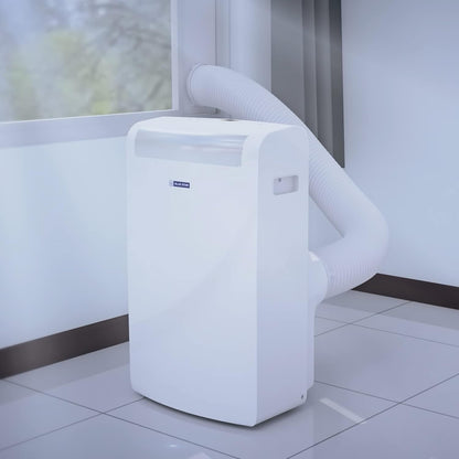 Blue Star 1.1 Ton Fixed Speed Portable AC (Copper, Anti Bacterial Silver Coating, Self Diagnosis, Comfort Sleep, Auto Mode, Remote Control Operations, Gold Fins, PC12DB, White)