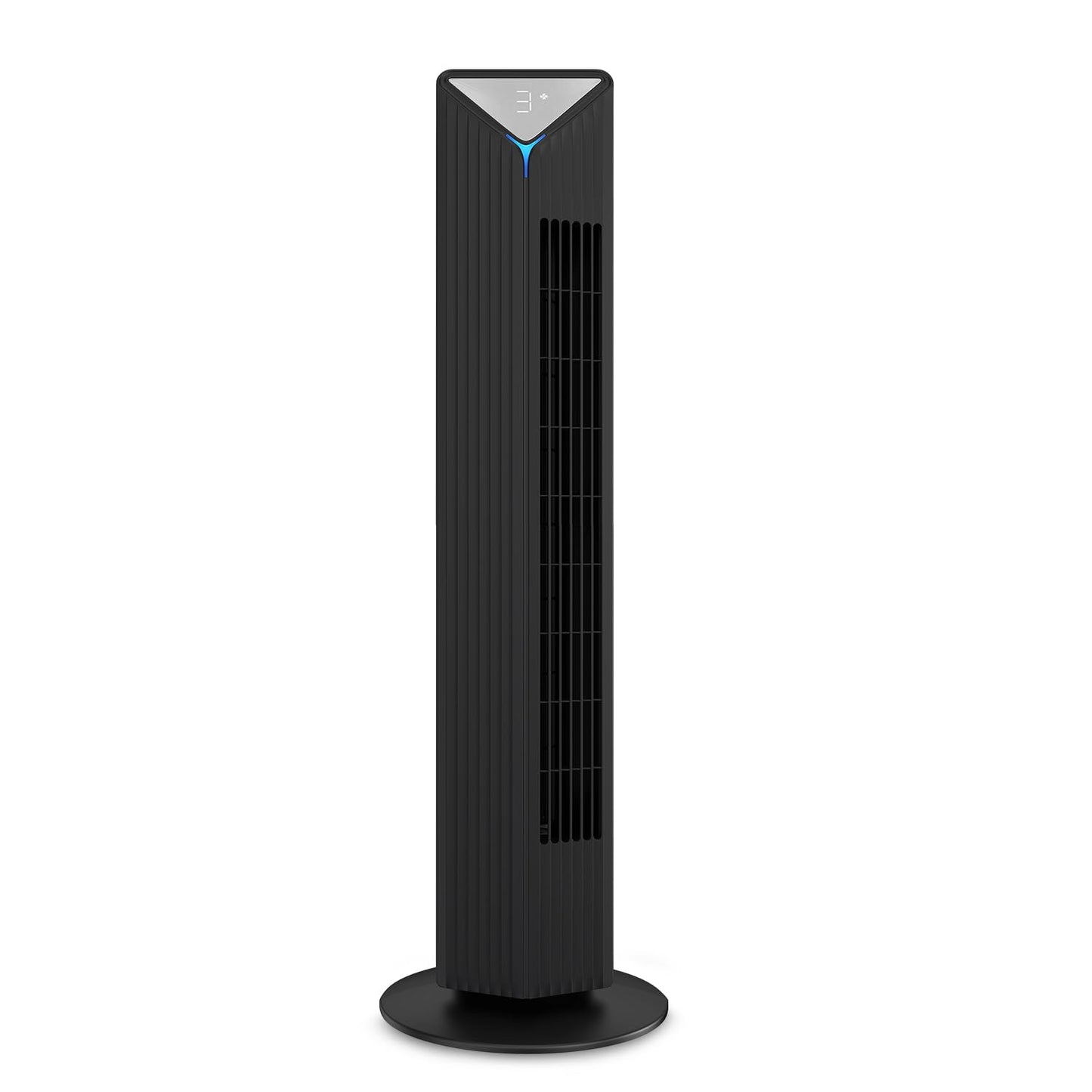 GM Fortune Bladeless Tower Fan with Air Purifier | Super Silent Operation | 90° Horizontal Oscillation | 3 Speed Modes | Up to 8 Hours Timer | Remote for Easy Access | Stylish, Compact Design - Black