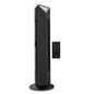 GM Fortune Bladeless Tower Fan with Air Purifier | Super Silent Operation | 90° Horizontal Oscillation | 3 Speed Modes | Up to 8 Hours Timer | Remote for Easy Access | Stylish, Compact Design - Black