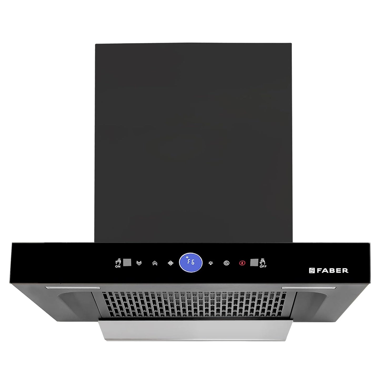Faber 90 cm 1500 m³/hr Autoclean Kitchen Chimney (HOOD DAZZLE BLDC FL HC BK 90, Filterless technology, Touch & Gesture with Remote control, Black) (Copy)