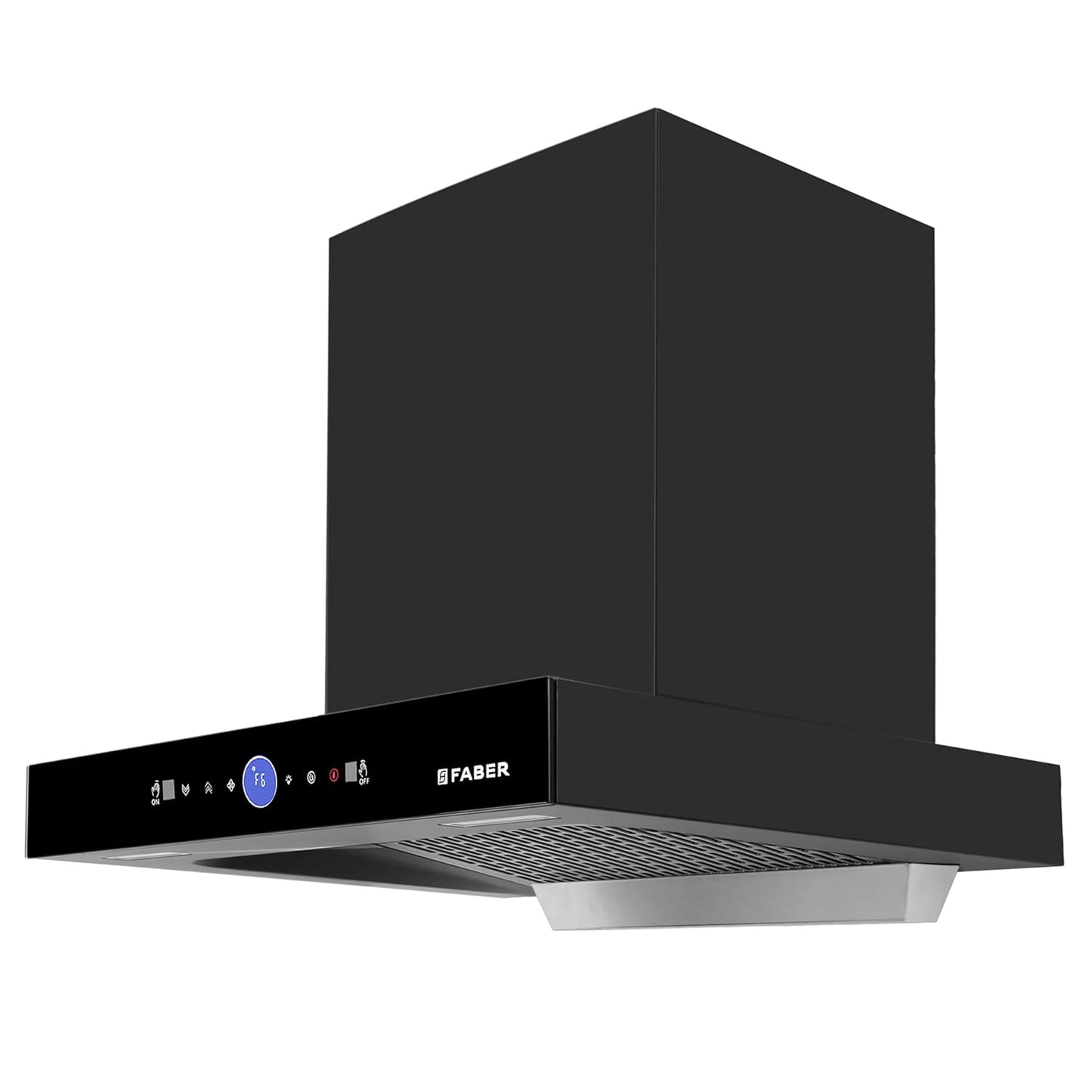 Faber 90 cm 1500 m³/hr Autoclean Kitchen Chimney (HOOD DAZZLE BLDC FL HC BK 90, Filterless technology, Touch & Gesture with Remote control, Black) (Copy)