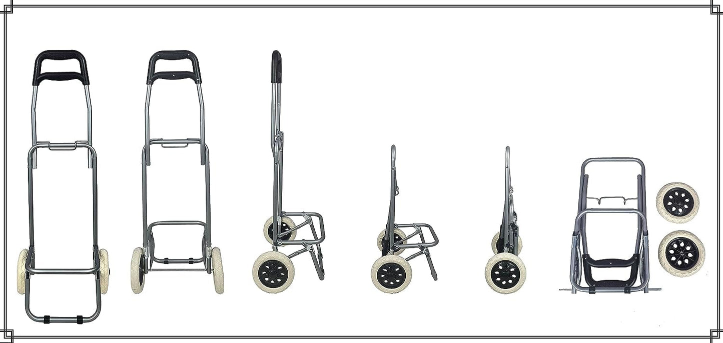 Multipurpose Foldable Shopping Trolly with Removable Bag Shopping Cart for Grocery, Fruit, and Vegetable (Blue)
