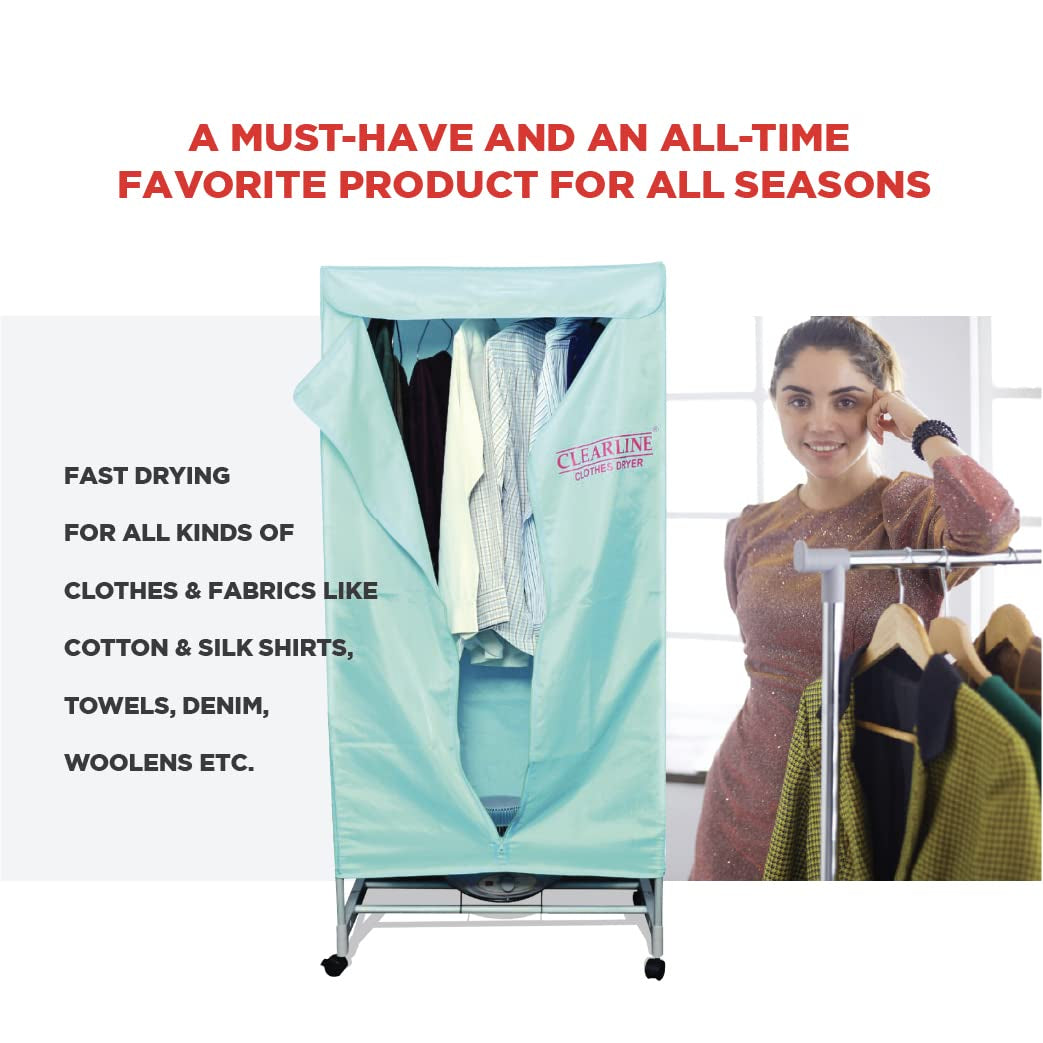 Clearline Amazing Electric Aluminium Clothes Dryer Stand | Foldable Indoor Laundry Drying Rack