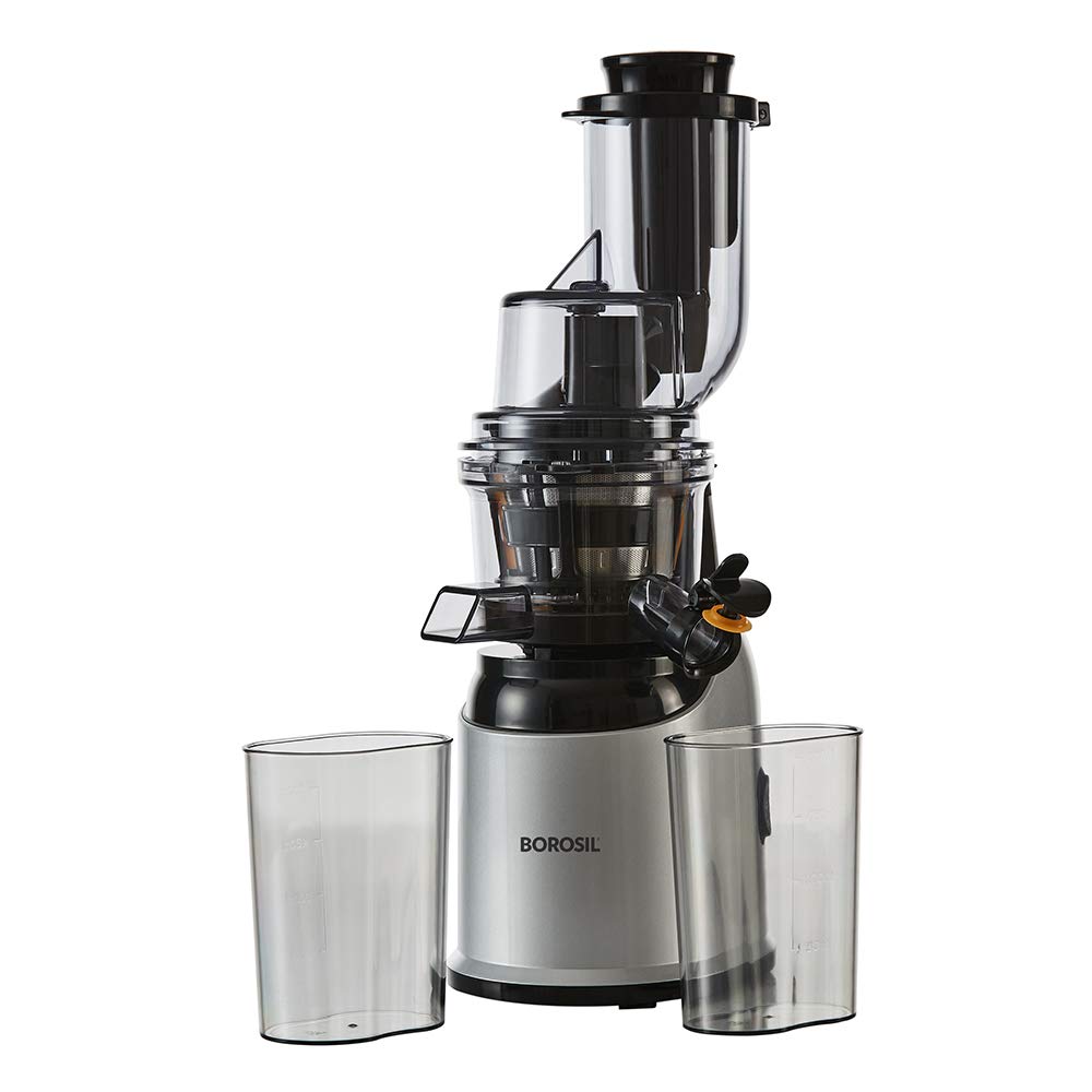 Borosil Health Pro Cold Press Slow Juicer WB14, Portable Slow Juicer, Compact Design, For Fresh Fruits & Vegetables, 200 W