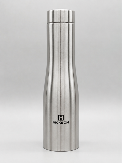 Hickson 1000ml Stainless Steel Vacuum Insulated Water Bottle with Gasket-Sealed Leakproof Cap | Double Wall Steel Flask for Hot & Cold Beverages