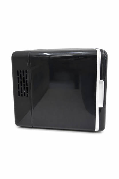 ChillPod 6-Can Mini Fridge | Portable Thermoelectric Cooler | Compact Personal Refrigerator for Home, Office & Travel- Black