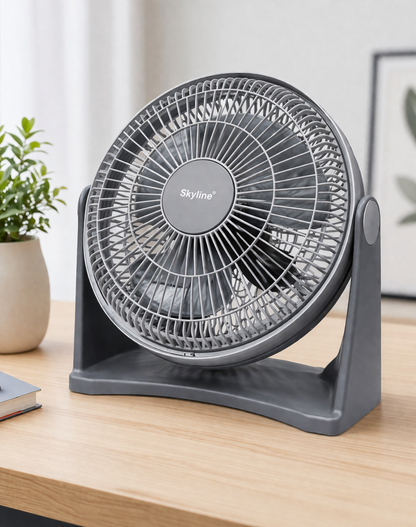 Skyline 12 Inch Desk/Table Fan (VTL-2444) | High-Speed Air Delivery | 3-Speed Control | Low Noise | Energy Efficient Table Fan