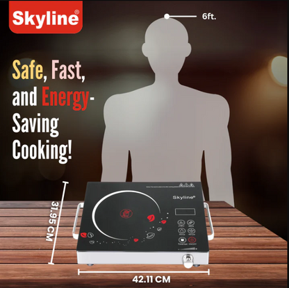 Skyline 2000W Infrared Induction Cooker VTL-3030 | High-Efficiency Radiant Cooktop with Digital Display