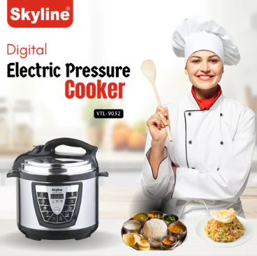 Skyline 6L Digital Pressure Cooker – 1000W Intelligent Cooking for Effortless Meals