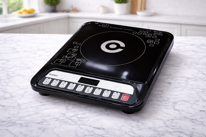 Candes 1800W Induction Cooktop with Digital Display | Energy Efficient | 1 Year Warranty | Portable Electric Cooker