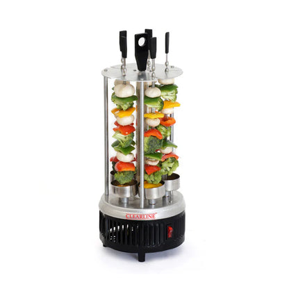 Clearline Electric Grill Tandoor Vertical Rotisserie Grill- Barbecue - Kabab Tikka Maker,Black