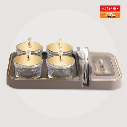 Jaypee Nutnap Klass Festive Jar Set with Tray