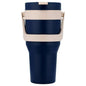 Oliveware Titan 750 ml Traveller Mug | Stainless Steel Inner | Insulated Plastic Body | Hot & Cold Beverage Travel Cup- Blue