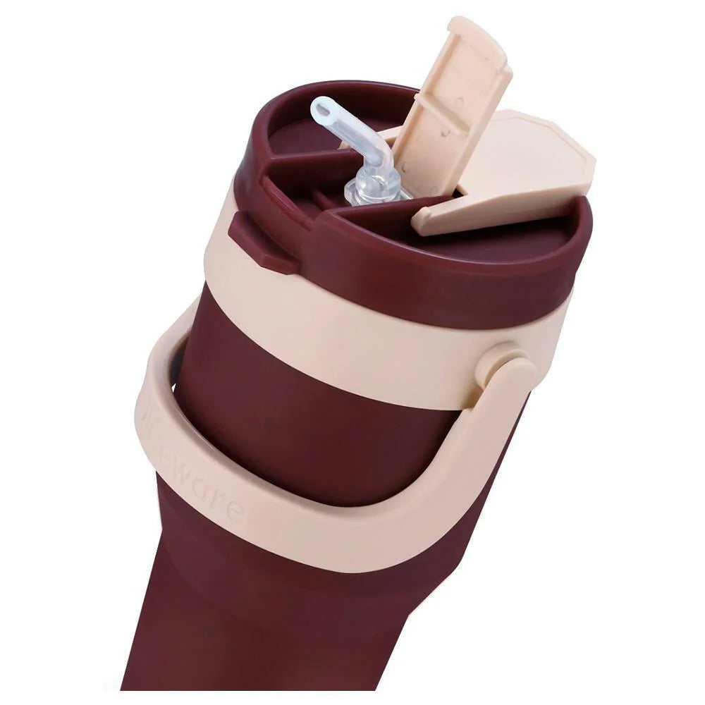 Oliveware Titan 750 ml Traveller Mug | Stainless Steel Inner | Insulated Plastic Body | Hot & Cold Beverage Travel Cup- Brown