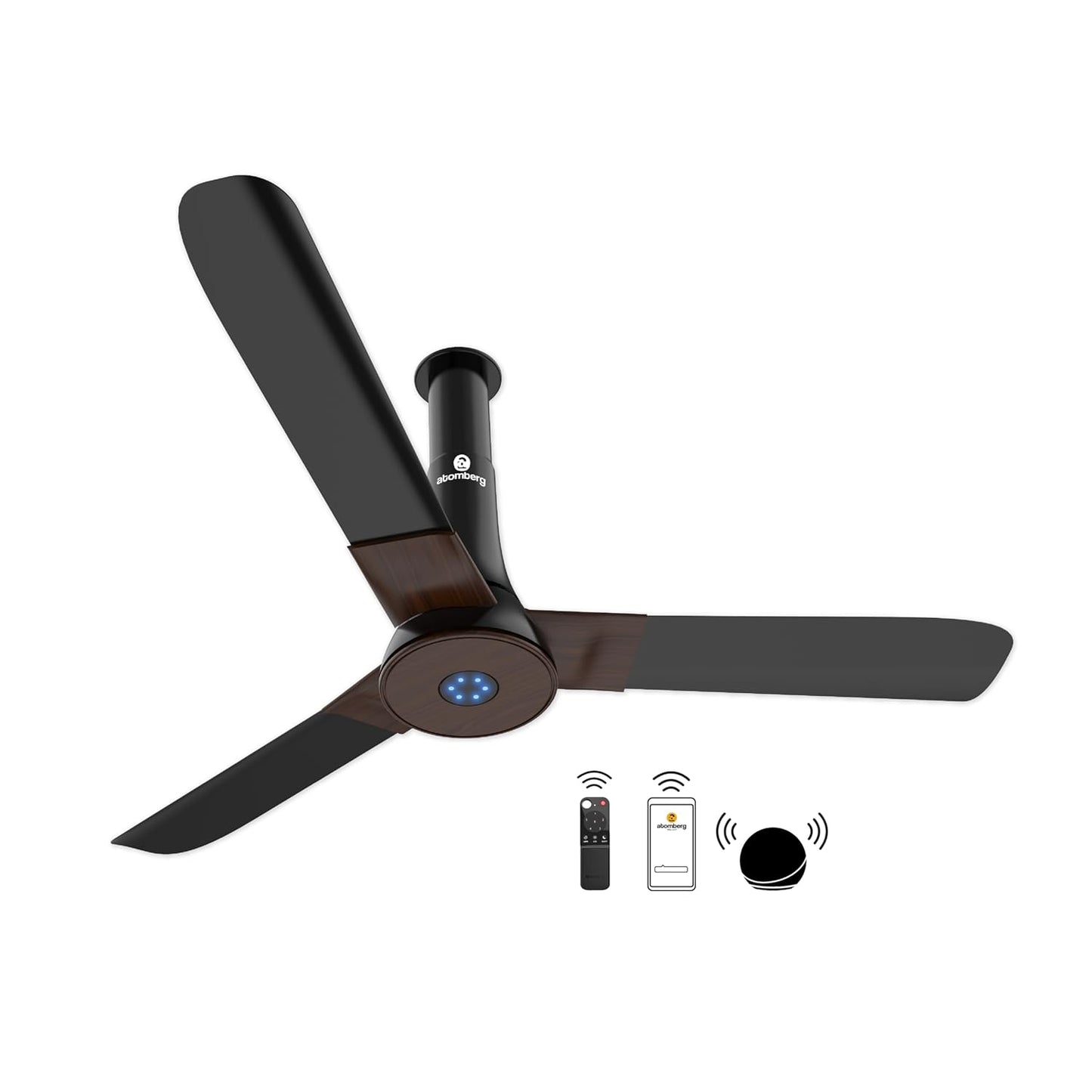 Atomberg Studio Smart+ 1200mm BLDC Ceiling Fan with IoT &amp; Remote | BEE 5 star Rated Energy Efficient Ceiling Fan | High Air Delivery with LED Indicators | 2+1 Year Warranty (Earth Brown)