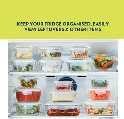 Borosil Klip N Store Rectangular Borosilicate Glass Container (Transparent, 370 ml)